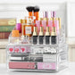 4 Layer Cosmetic Makeup Organizer, Storage Box Display Box Acrylic Case Stand Cosmetic Organizer Makeup Storage Drawers, Makeup Organizer, Clear Acrylic Jewellery Box Makeup Storage Case