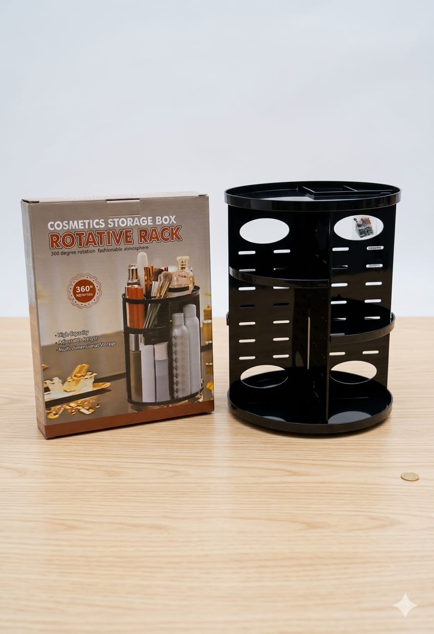 Cosmetic Organizer Rotating Cosmet Ics Storage Box Rot at Ive Rack