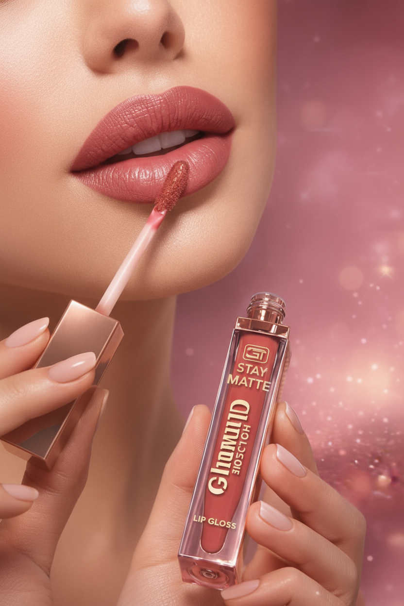 Glamour Touch Stay Matte Lip Gloss – Rose Lip Gloss