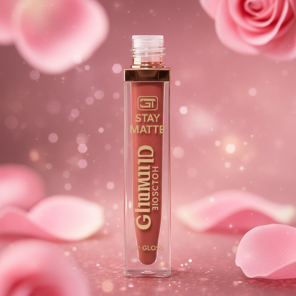 Glamour Touch Stay Matte Lip Gloss – Rose Lip Gloss