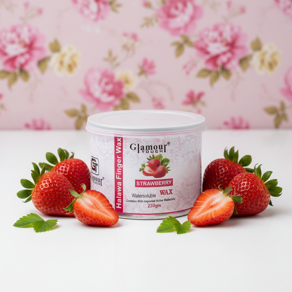 Glamour Touch Strawberry Halawa Finger Wax – Watersoluble | 250gm
