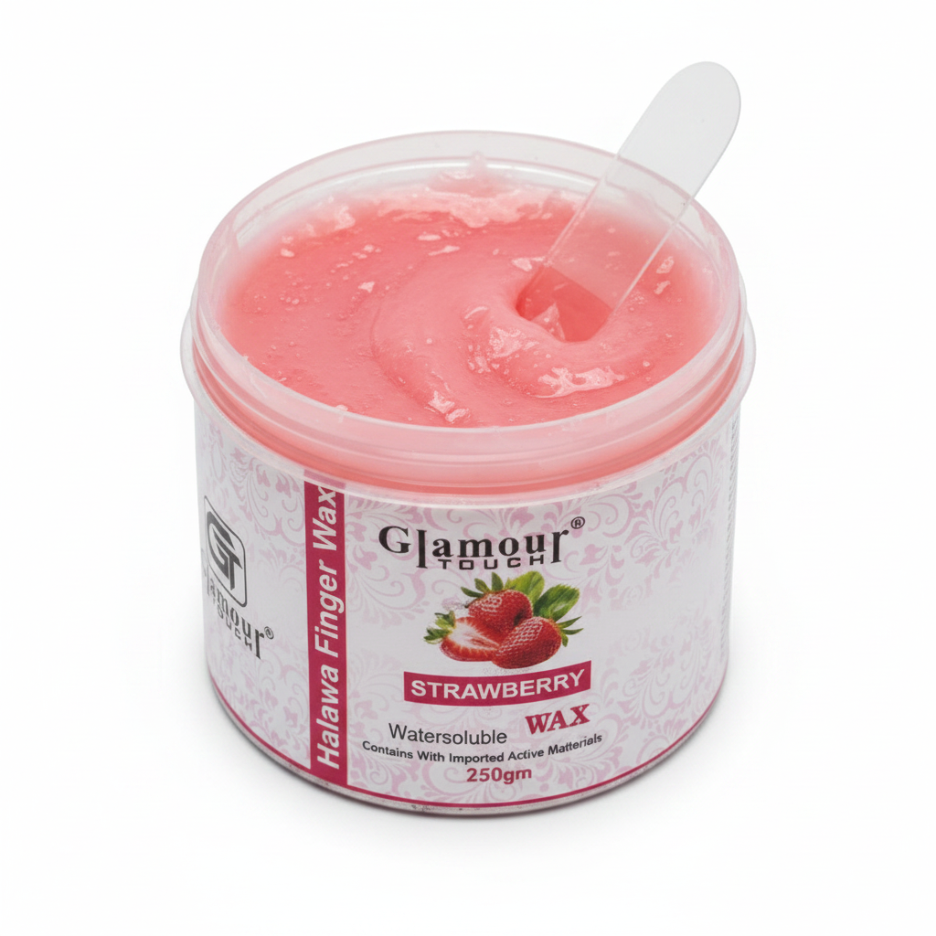 Glamour Touch Strawberry Halawa Finger Wax – Watersoluble | 250gm